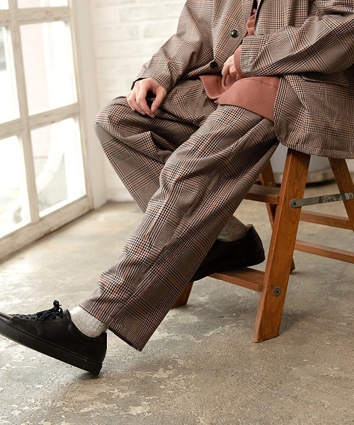 UP START（アップスタート）の「ワイドテーパードパンツ（セットアップ対応）（その他パンツ・メンズ・ブラック/グレイッシュベージュ/カーキ/ベージュ系その他・MEDIUM/LARGE/X-LARGE）」の15枚目の写真