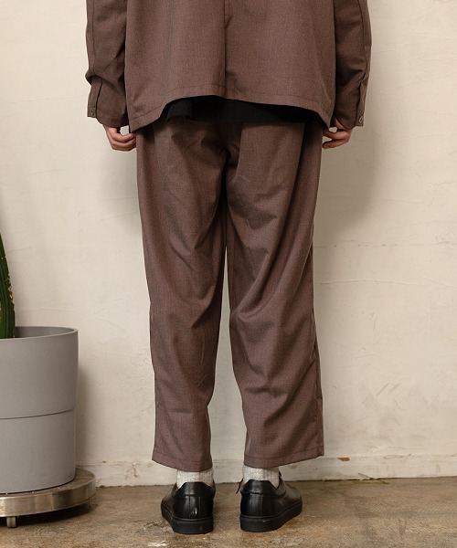 UP START（アップスタート）の「ワイドテーパードパンツ（セットアップ対応）（その他パンツ・メンズ・ブラック/グレイッシュベージュ/カーキ/ベージュ系その他・MEDIUM/LARGE/X-LARGE）」の20枚目の写真