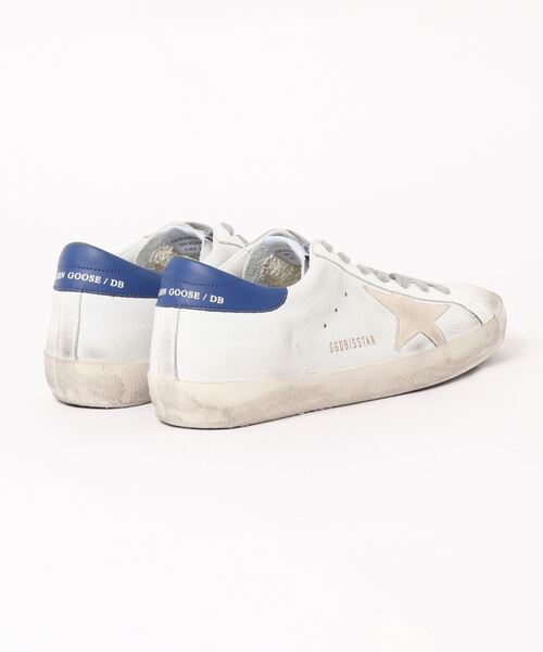 GOLDEN GOOSE(ゴールデングース)の「GOLDEN GOOSE Super-Star sneakers white nubuck-cream star-blue heel tab(スニーカー・メンズ・ホワイト系その他・44/40/39/41/42/43)」の2枚目の写真