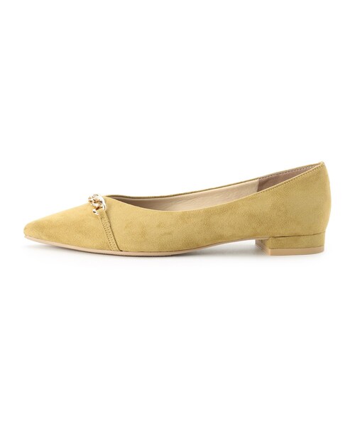 ESPERANZA(エスペランサ)の「◆【小さめサイズ】チェーンポインテッドフラットパンプス(パンプス・レディース・キャメル/ブラック系/ブルー系/イエロー系・22.5cm/23.5cm/24.5cm/23.0cm/24.0cm/22.0cm)」の7枚目の写真