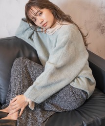 mysty woman | ボリュームスリーブドルマンプルオーバー 928603(Tシャツ/カットソー)