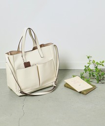 LUGG NAGG（ラグナグ）の「2WAYポケット付き大容量バッグ（トートバッグ）」