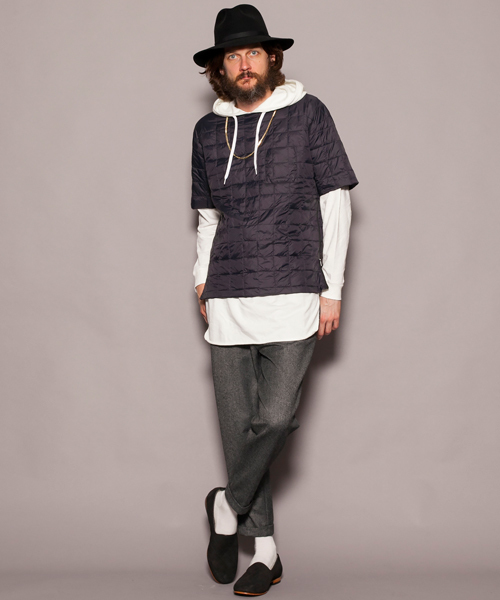 MONKEY TIME(モンキータイム)の「MT ミニ ウラケ ロング パーカー ◆(パーカー・メンズ・ブラック/ホワイト/グレー・SMALL/LARGE/MEDIUM)」の4枚目の写真