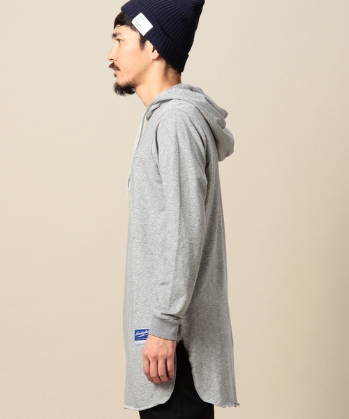 MONKEY TIME(モンキータイム)の「MT ミニ ウラケ ロング パーカー ◆(パーカー・メンズ・ブラック/ホワイト/グレー・SMALL/LARGE/MEDIUM)」の12枚目の写真
