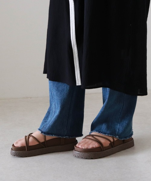 Cheek（チーク）の「【オンライン限定】スニーカーソールコードサンダル（サンダル・レディース・ブラウン/ブラック/ベージュ・MEDIUM/LARGE/SMALL）」の3枚目の写真