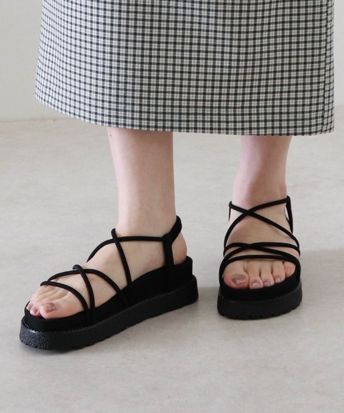 Cheek（チーク）の「【オンライン限定】スニーカーソールコードサンダル（サンダル・レディース・ブラウン/ブラック/ベージュ・MEDIUM/LARGE/SMALL）」の16枚目の写真