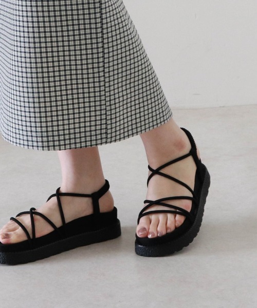 Cheek（チーク）の「【オンライン限定】スニーカーソールコードサンダル（サンダル・レディース・ブラウン/ブラック/ベージュ・MEDIUM/LARGE/SMALL）」の17枚目の写真