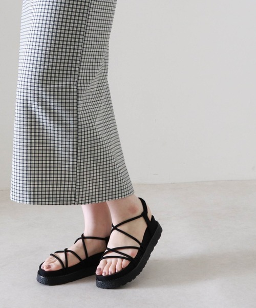 Cheek（チーク）の「【オンライン限定】スニーカーソールコードサンダル（サンダル・レディース・ブラウン/ブラック/ベージュ・MEDIUM/LARGE/SMALL）」の18枚目の写真