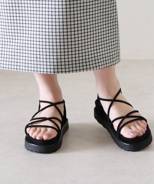 Cheek（チーク）の「【オンライン限定】スニーカーソールコードサンダル（サンダル・レディース・ブラウン/ブラック/ベージュ・MEDIUM/LARGE/SMALL）」の19枚目の写真