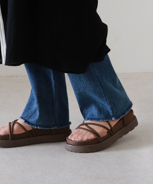 Cheek（チーク）の「【オンライン限定】スニーカーソールコードサンダル（サンダル・レディース・ブラウン/ブラック/ベージュ・MEDIUM/LARGE/SMALL）」の7枚目の写真