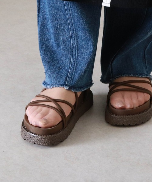 Cheek（チーク）の「【オンライン限定】スニーカーソールコードサンダル（サンダル・レディース・ブラウン/ブラック/ベージュ・MEDIUM/LARGE/SMALL）」の8枚目の写真