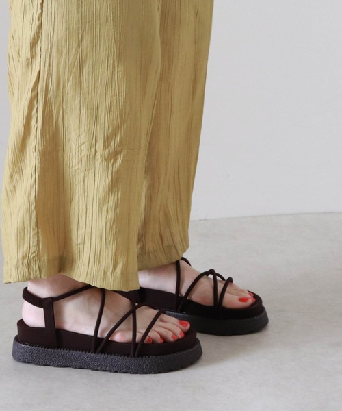 Cheek（チーク）の「【オンライン限定】スニーカーソールコードサンダル（サンダル・レディース・ブラウン/ブラック/ベージュ・MEDIUM/LARGE/SMALL）」の10枚目の写真