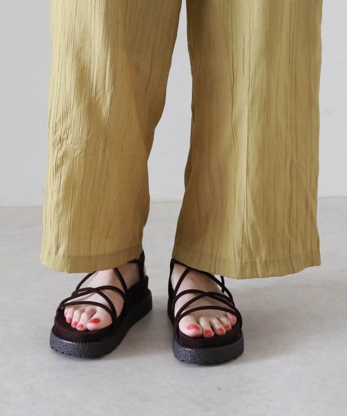 Cheek（チーク）の「【オンライン限定】スニーカーソールコードサンダル（サンダル・レディース・ブラウン/ブラック/ベージュ・MEDIUM/LARGE/SMALL）」の11枚目の写真