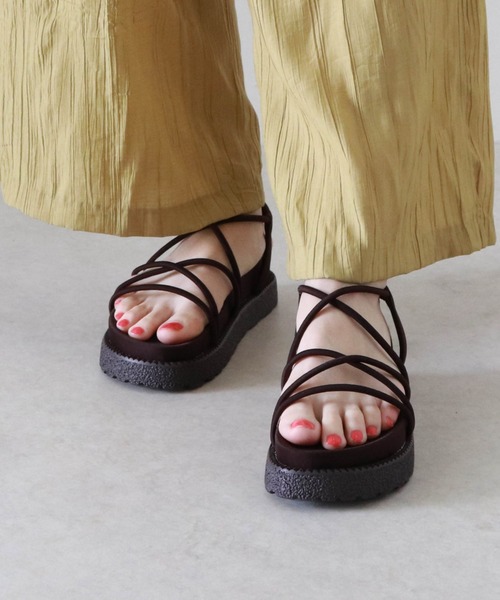 Cheek（チーク）の「【オンライン限定】スニーカーソールコードサンダル（サンダル・レディース・ブラウン/ブラック/ベージュ・MEDIUM/LARGE/SMALL）」の12枚目の写真