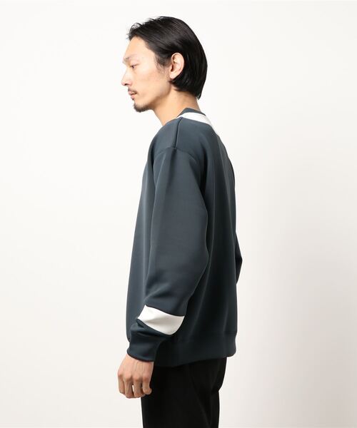 CERCA（チェルカ）の「Bling Leads/ダンボールポンチチルデントレーナー（スウェット・メンズ・ホワイト×ブラック/グレー系その他/グレー系その他2・MEDIUM/LARGE）」の5枚目の写真