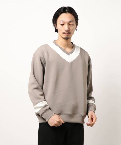 CERCA（チェルカ）の「Bling Leads/ダンボールポンチチルデントレーナー（スウェット・メンズ・ホワイト×ブラック/グレー系その他/グレー系その他2・MEDIUM/LARGE）」の12枚目の写真