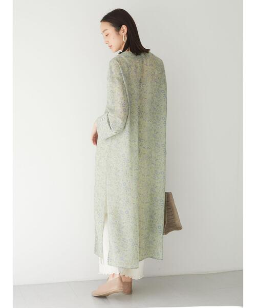 Green　Parks（グリーンパークス）の「シャーリングフレアパンツ＊（その他パンツ・レディース・ブラック/ベージュ/ミント/オフホワイト/チェック・FREE）」の18枚目の写真