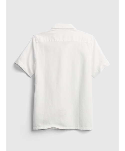GAP（ギャップ）の「リネンシャツ (キッズ)（シャツ/ブラウス・キッズ・ホワイト・XL/S/L/XXL/M/XS）」の2枚目の写真