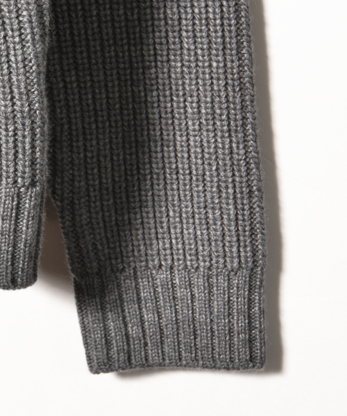 navasana(ナバアサナ)の「ウール畔編みビジュー付ニットP/O/709-NSD-N142-KN108(ニット/セーター・レディース・グレー/ネイビー・FREE)」の15枚目の写真