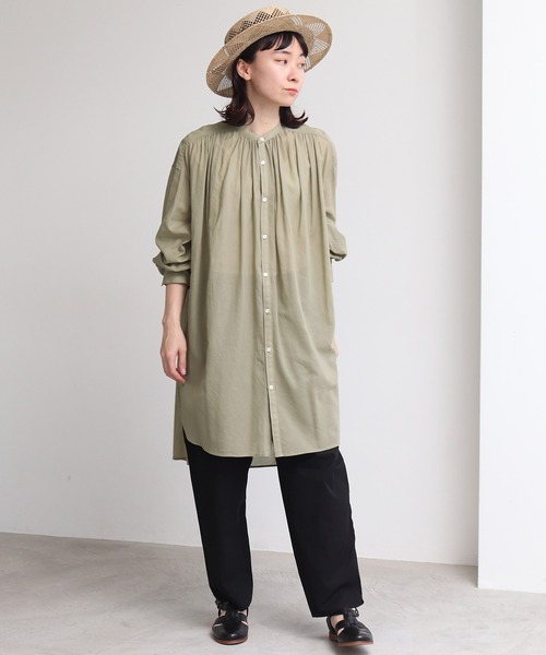 yuni（ユニ ）の「強撚フランス綾oversized ブラウス（シャツ/ブラウス  