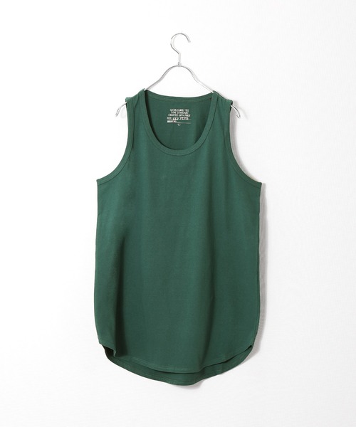 ZIP FIVE（ジップファイブ）の「【ZIP FIVE】 コットン100％ ロング ノースリーブ タンクトップ（タンクトップ・メンズ・ホワイト/ブラック/パープル/グレー/ブルー/グリーン/グリーン系/イエロー/チャコール・SMALL/MEDIUM/LARGE/X-LARGE）」の6枚目の写真