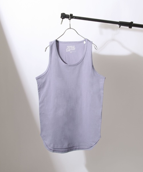 ZIP FIVE（ジップファイブ）の「【ZIP FIVE】 コットン100％ ロング ノースリーブ タンクトップ（タンクトップ・メンズ・ホワイト/ブラック/パープル/グレー/ブルー/グリーン/グリーン系/イエロー/チャコール・SMALL/MEDIUM/LARGE/X-LARGE）」の8枚目の写真
