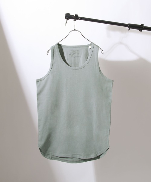 ZIP FIVE（ジップファイブ）の「【ZIP FIVE】 コットン100％ ロング ノースリーブ タンクトップ（タンクトップ・メンズ・ホワイト/ブラック/パープル/グレー/ブルー/グリーン/グリーン系/イエロー/チャコール・SMALL/MEDIUM/LARGE/X-LARGE）」の3枚目の写真