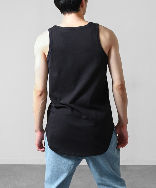 ZIP FIVE（ジップファイブ）の「【ZIP FIVE】 コットン100％ ロング ノースリーブ タンクトップ（タンクトップ・メンズ・ホワイト/ブラック/パープル/グレー/ブルー/グリーン/グリーン系/イエロー/チャコール・SMALL/MEDIUM/LARGE/X-LARGE）」の20枚目の写真