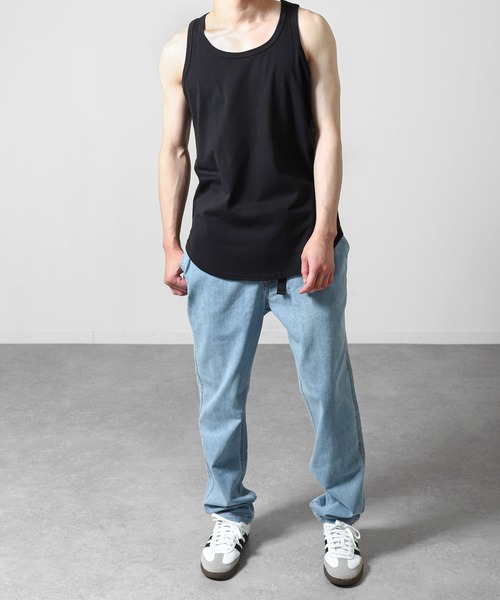 ZIP FIVE（ジップファイブ）の「【ZIP FIVE】 コットン100％ ロング ノースリーブ タンクトップ（タンクトップ・メンズ・ホワイト/ブラック/パープル/グレー/ブルー/グリーン/グリーン系/イエロー/チャコール・SMALL/MEDIUM/LARGE/X-LARGE）」の12枚目の写真