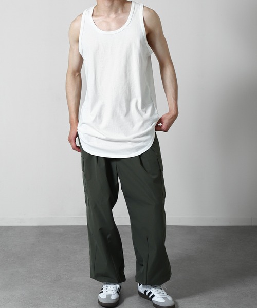 ZIP FIVE（ジップファイブ）の「【ZIP FIVE】 コットン100％ ロング ノースリーブ タンクトップ（タンクトップ・メンズ・ホワイト/ブラック/パープル/グレー/ブルー/グリーン/グリーン系/イエロー/チャコール・SMALL/MEDIUM/LARGE/X-LARGE）」の13枚目の写真