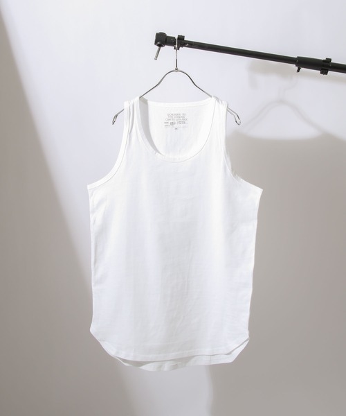 ZIP FIVE（ジップファイブ）の「【ZIP FIVE】 コットン100％ ロング ノースリーブ タンクトップ（タンクトップ・メンズ・ホワイト/ブラック/パープル/グレー/ブルー/グリーン/グリーン系/イエロー/チャコール・SMALL/MEDIUM/LARGE/X-LARGE）」の17枚目の写真