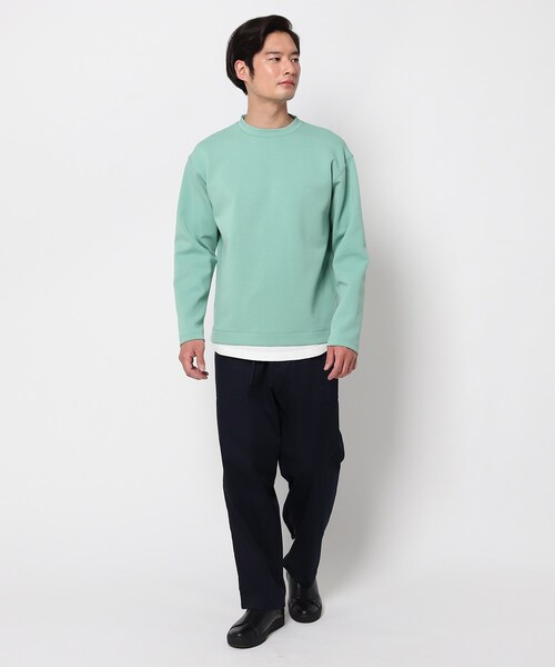 THE SHOP TK （ザ ショップ ティーケー ）の「◆【フロート】ダンボールプルオーバー（Tシャツ/カットソー・メンズ・ベージュ/ネイビー/オレンジ/ライトグリーン・01/02/03/04/05）」の8枚目の写真