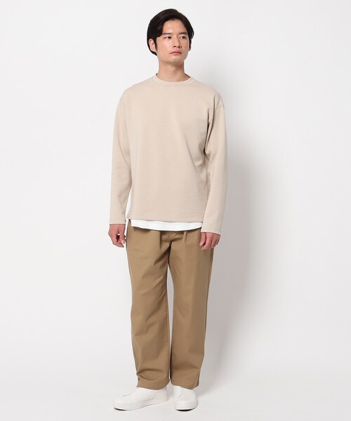 THE SHOP TK （ザ ショップ ティーケー ）の「◆【フロート】ダンボールプルオーバー（Tシャツ/カットソー・メンズ・ベージュ/ネイビー/オレンジ/ライトグリーン・01/02/03/04/05）」の15枚目の写真