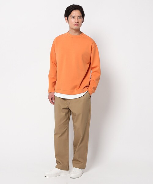 THE SHOP TK （ザ ショップ ティーケー ）の「◆【フロート】ダンボールプルオーバー（Tシャツ/カットソー・メンズ・ベージュ/ネイビー/オレンジ/ライトグリーン・01/02/03/04/05）」の6枚目の写真