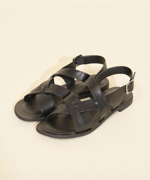 BEAUTY&YOUTH UNITED ARROWS（ビューティーアンドユースユナイテッドアローズ）の「BY∴ クロスカットバックストラップサンダル ◆（サンダル・レディース・ホワイト/ブラック/ブラウン・38/36/37/35h/36h/37h）」の16枚目の写真