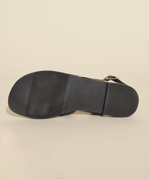 BEAUTY&YOUTH UNITED ARROWS（ビューティーアンドユースユナイテッドアローズ）の「BY∴ クロスカットバックストラップサンダル ◆（サンダル・レディース・ホワイト/ブラック/ブラウン・38/36/37/35h/36h/37h）」の19枚目の写真