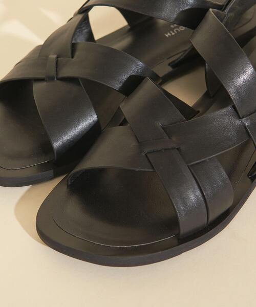 BEAUTY&YOUTH UNITED ARROWS（ビューティーアンドユースユナイテッドアローズ）の「BY∴ クロスカットバックストラップサンダル ◆（サンダル・レディース・ホワイト/ブラック/ブラウン・38/36/37/35h/36h/37h）」の20枚目の写真