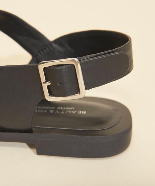 BEAUTY&YOUTH UNITED ARROWS（ビューティーアンドユースユナイテッドアローズ）の「BY∴ クロスカットバックストラップサンダル ◆（サンダル・レディース・ホワイト/ブラック/ブラウン・38/36/37/35h/36h/37h）」の22枚目の写真