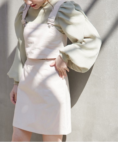 Olive ワンピース Des Des Olive オリーブデオリーブ のファッション Olive オキニなミニスカセットアップ ワンピース