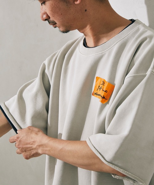 JOURNAL STANDARD relume(ジャーナルスタンダード レリューム)の「CALIFORNIA プルオーバー スウェット S/S(Tシャツ/カットソー・メンズ・レッド/ブラック/ミント/ベージュ/グレー・LARGE/MEDIUM)」の4枚目の写真