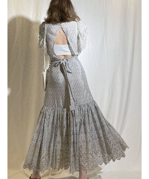 MERCURYDUO(マーキュリーデュオ)の「カットワーク刺繍タイルパターンブラウス(シャツ/ブラウス・レディース・グリーン/ネイビー・FREE)」の21枚目の写真