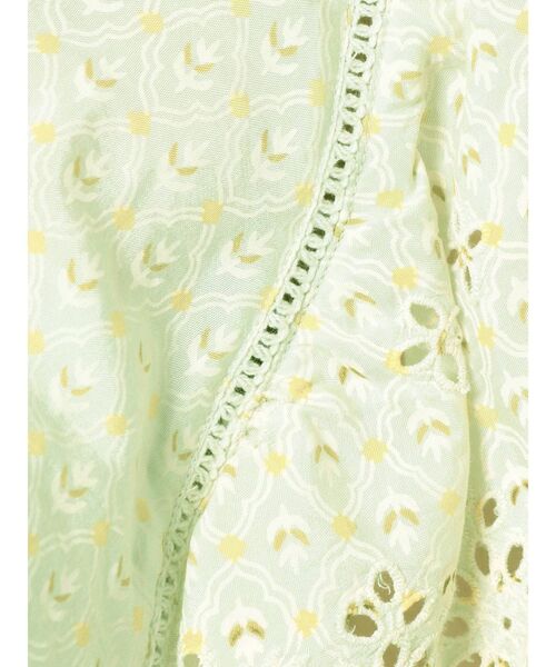 MERCURYDUO(マーキュリーデュオ)の「カットワーク刺繍タイルパターンブラウス(シャツ/ブラウス・レディース・グリーン/ネイビー・FREE)」の14枚目の写真