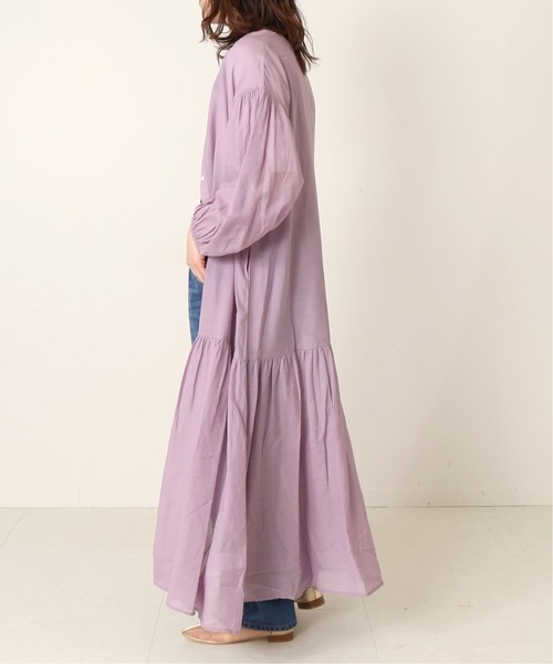 Simplicite(サンプリシテ)の「前開き裾ギャザーワンピース◆(ワンピース・レディース・ブラック/ホワイト/ピンク/イエロー・FREE)」の22枚目の写真