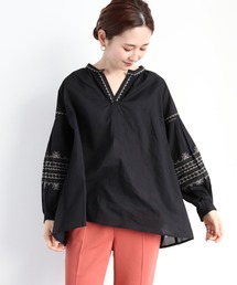 AMERICAN HOLIC | デザインスリーブスキッパーシャツ(シャツ/ブラウス)