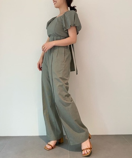 スナイデル　チェックパンツ SNIDEL（スナイデル）の「チェックハイウエストストレートパンツ