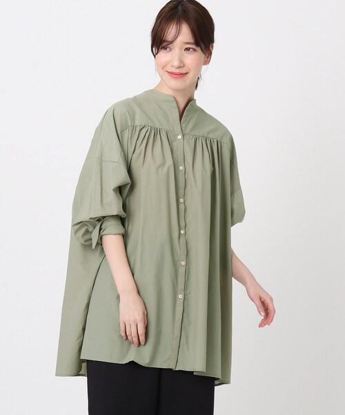 DRESSTERIOR(ドレステリア)の「◆【WEB限定】シアーブラウス(シャツ/ブラウス・レディース・オフホワイト/ブラック/カーキ/ブルー・38)」の3枚目の写真