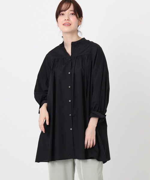 DRESSTERIOR(ドレステリア)の「◆【WEB限定】シアーブラウス(シャツ/ブラウス・レディース・オフホワイト/ブラック/カーキ/ブルー・38)」の1枚目の写真