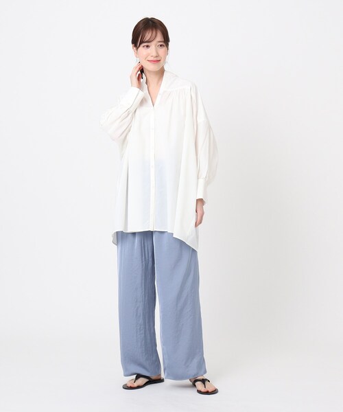 DRESSTERIOR(ドレステリア)の「◆【WEB限定】シアーブラウス(シャツ/ブラウス・レディース・オフホワイト/ブラック/カーキ/ブルー・38)」の13枚目の写真