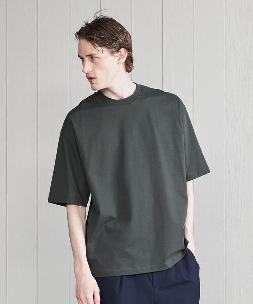 H BEAUTY&YOUTH UNITED ARROWS(エイチビューティーアンドユースユナイテッドアローズ)の「<H>TWIN SUVIN CREW HALF SLEEVE T-SHIRT/Tシャツ(Tシャツ/カットソー・メンズ・ホワイト/ブラック/ダークグリーン/ベージュ/ロイヤルブルー・SMALL/MEDIUM/LARGE)」の12枚目の写真