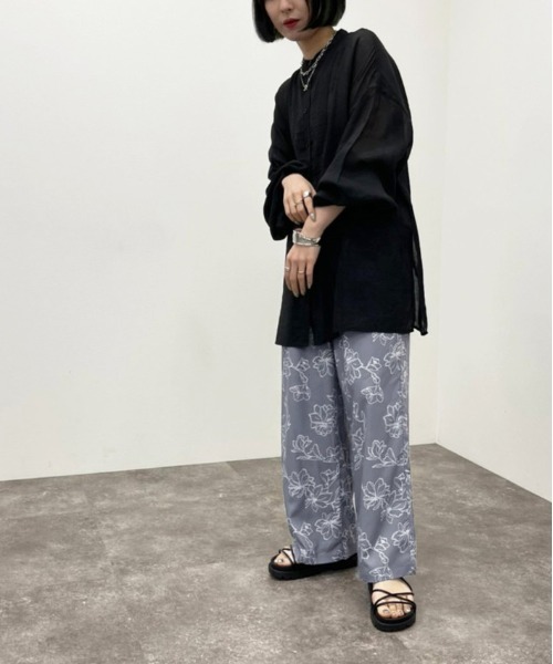 apres jour mignon(アプレジュールミニョン)の「線画花柄イージーパンツ 【ZOZOTOWN限定アイテム】(その他パンツ・レディース・アイボリー/モカ/ダークブルー・X-LARGE/フリー)」の19枚目の写真